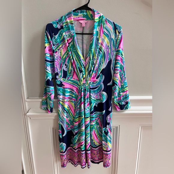 Lilly Pulitzer Dresses & Skirts - 🌴 Lilly Pulitzer Long Sleeve Wrap-Style Dress | Size M